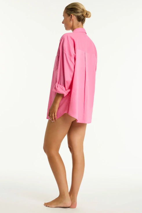 Sea Level Breeze Linen Beach Shirt
